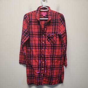 Victorias Secret The Dreamer Flannel Sleepshirt Night Gown Pajamas S Petite